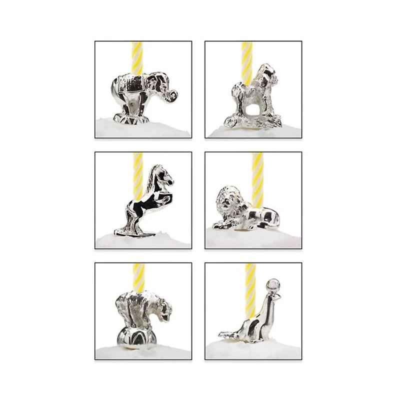 Let's Celebrate 6-Piece Circus Animals Candle Set