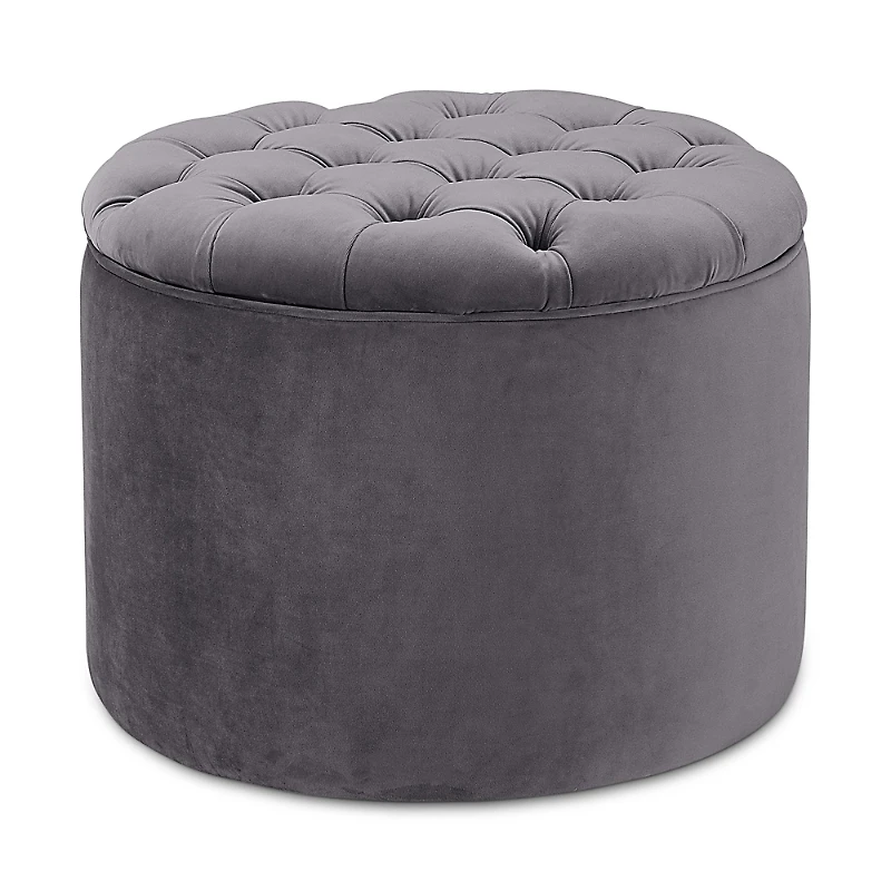 Tov Furniture Queen Velvet Storage Ottoman