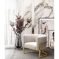 Magnolia Spotted Chair with Gold in Cream