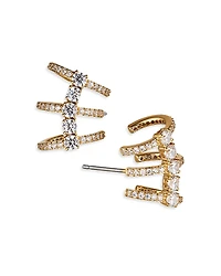 Nadri Love All Cubic Zirconia Caged Stud Earrings