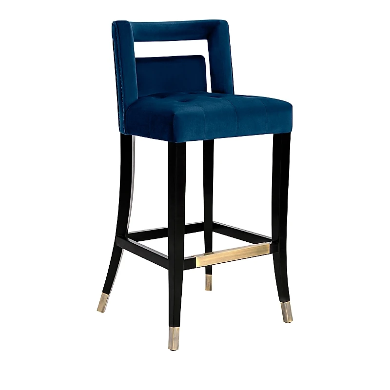 Tov Furniture Hart Velvet Bar Stool