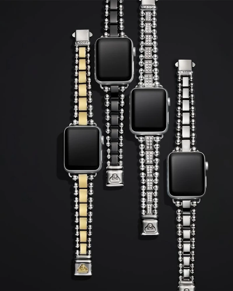Smart Caviar Stainless Steel 18K Gold Apple™ Watch Bracelet
