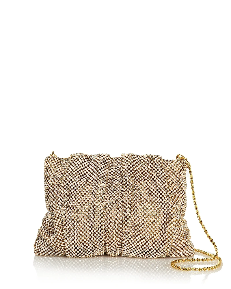 Loeffler Randall Ember Crystal Gathered Clutch