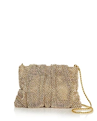 Loeffler Randall Ember Crystal Gathered Clutch