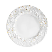 L'Objet Haas Mojave Desert Charger with Gold Accents