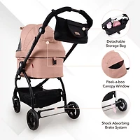 New Cleo Travel System Pet Stroller, 3-in-1 Dog Stroller, Pet Carrier, Dog Stroller