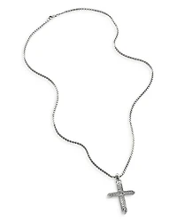 Sterling Silver Classic Chain Cross Pendant Necklace