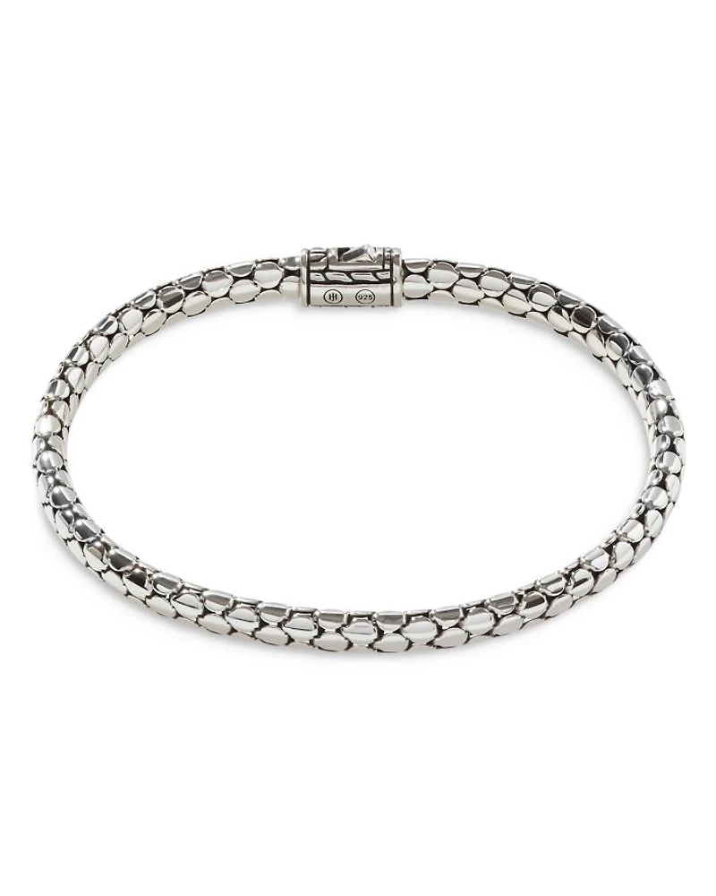 Sterling Silver Dot Small Chain Bracelet