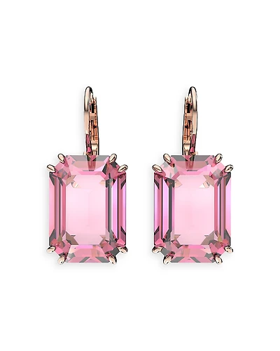 Swarovski Millenia Pink Crystal Drop Earrings