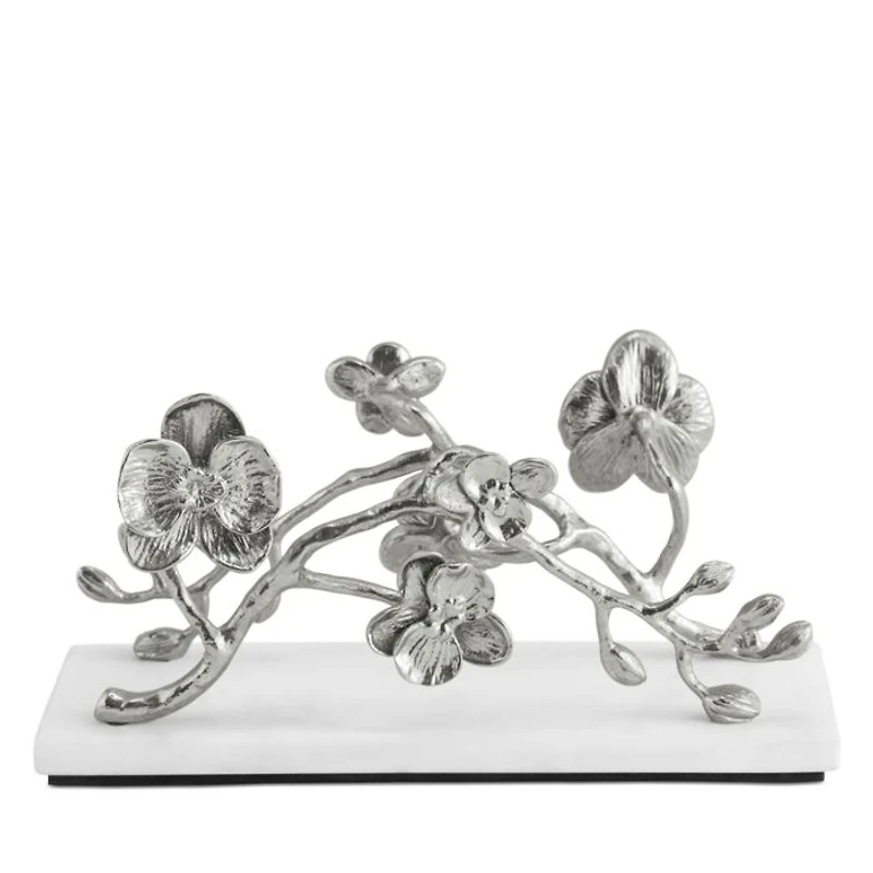 White Orchid Vertical Napkin Holder