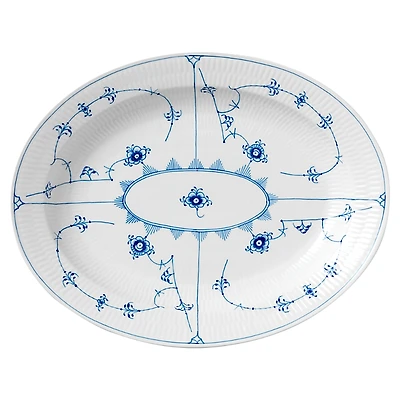 Royal Copenhagen Blue Fluted Plain Oval Platter, 14.25
