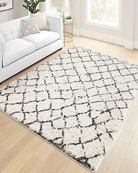 Orian Cloud 19 Tribal Line Area Rug, 6'7" x 9'6"