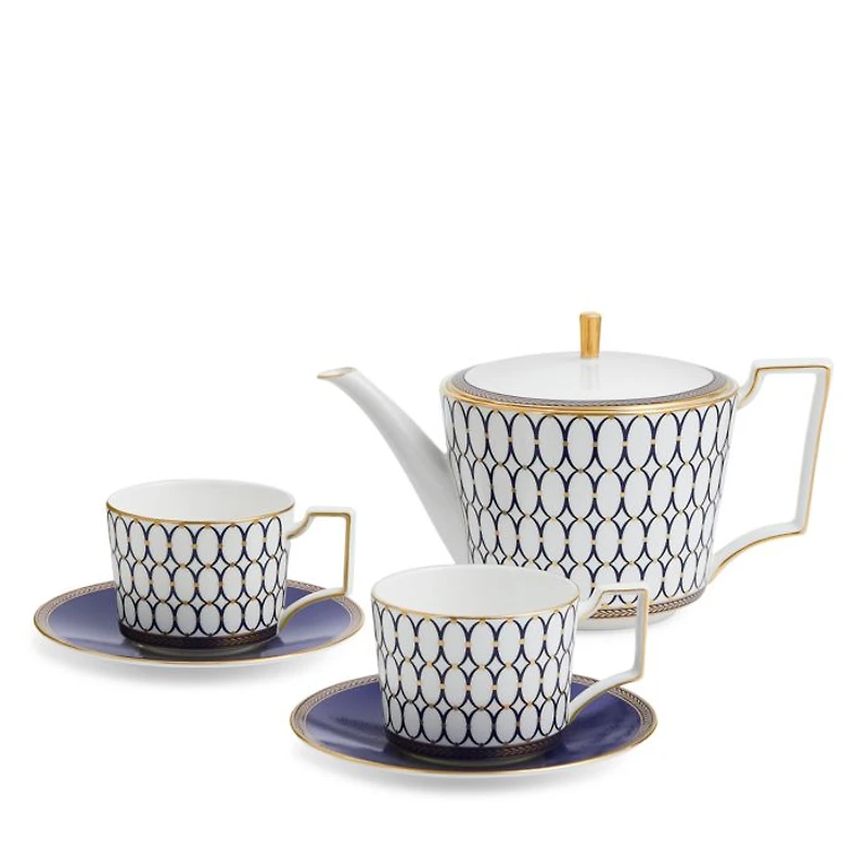 5 Piece Renaissance Gold Tea Set