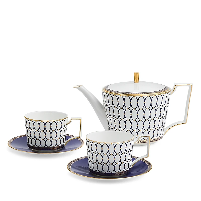 Wedgwood 5 Piece Renaissance Gold Tea Set