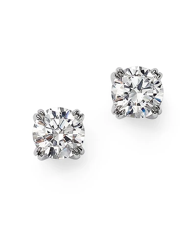 Bloomingdale's Fine Collection Certified Round Diamond Stud Earrings