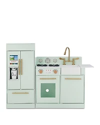 Teamson Little Chef Charlotte Modern Mint Gold Play Kitchen - Ages 3+