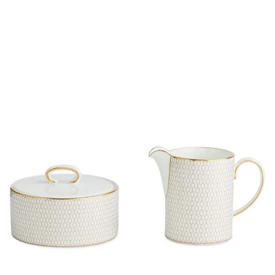 Gio Gold Cream & Sugar Set