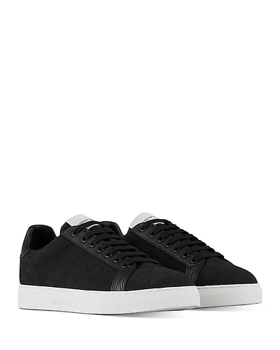 Emporio Armani Men's Eagle Logo Low Top Sneakers