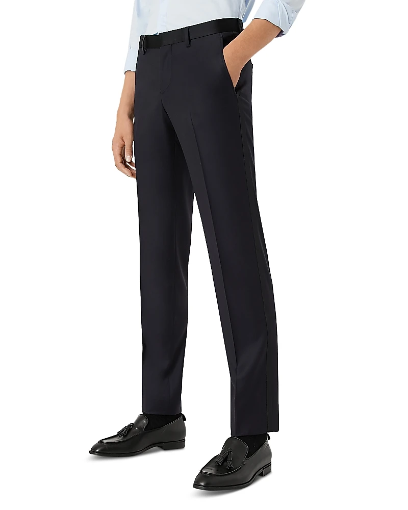 Emporio Armani Satin Trim Tuxedo Pants