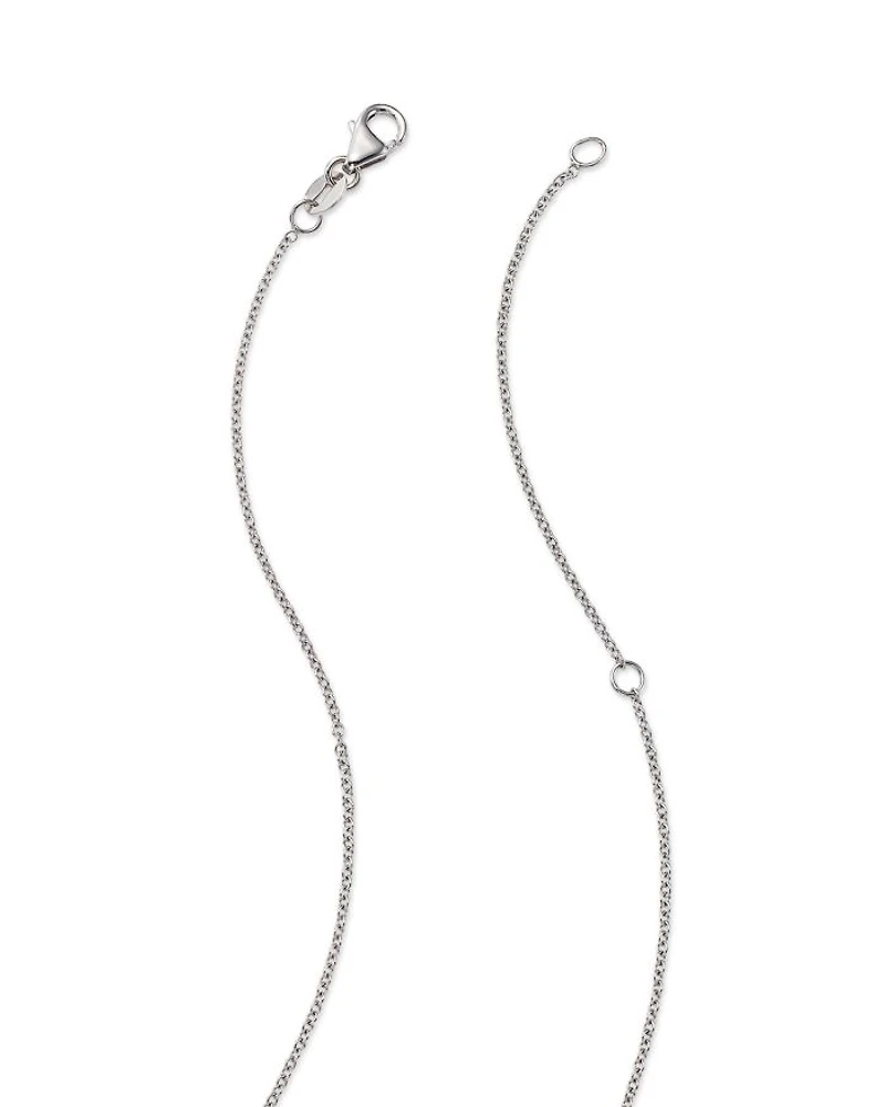 Diamond Cross Pendant Necklace in 14K White Gold
