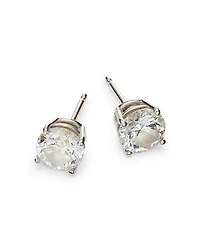 Colorless Certified Round Diamond Stud Earring 18K White Gold, 0.30-2.0 tcw
