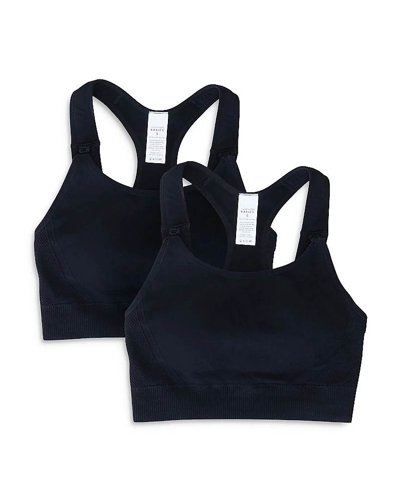 Ingrid & Isabel Seamless Nursing Sports Bra, Pack of 2