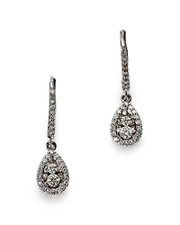 Diamond Drop Earrings in 14K White Gold