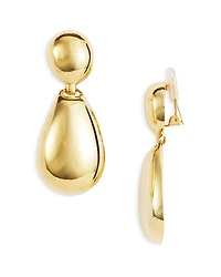 Kenneth Jay Lane Oval Clip On Drop Earrings