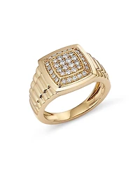 Bloomingdale's Fine Collection Men's Diamond Pave Ring