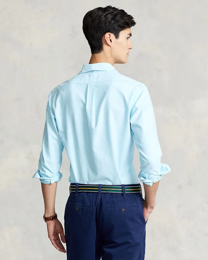 Classic Fit Long Sleeve Cotton Oxford Button Down Shirt
