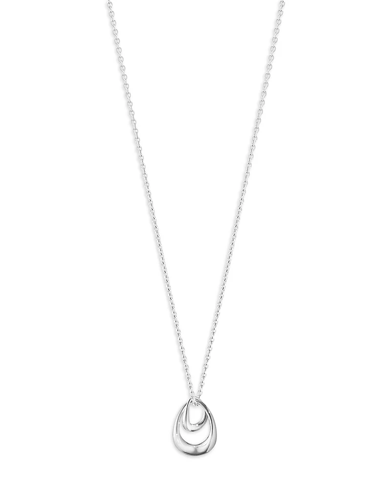 Georg Jensen Sterling Silver Offspring Looped Pendant Necklace