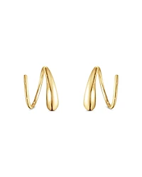 Georg Jensen 18K Yellow Gold Mercy Swirl Threader Earrings