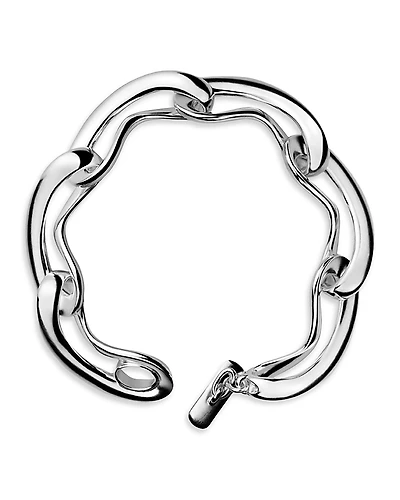 Georg Jensen Sterling Silver Infinity Link Chain Bracelet