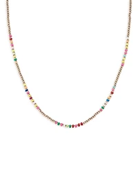 Aqua Multicolor Beaded Necklace, 12-14 - Exclusive