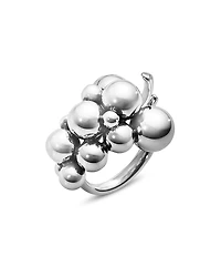 Georg Jensen Sterling Silver Moonlight Grapes Bunch Ring