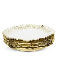 Michael Aram Anemone Tidbit Plates, Set of 4