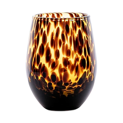 Juliska Puro Tortoiseshell Stemless Wine Glass