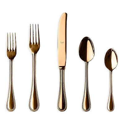 Mepra Perla Oro 5 Piece Place Setting