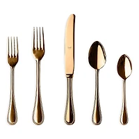 Mepra Perla Oro 5 Piece Place Setting