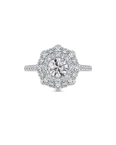 De Beers Forevermark Center of My Universe Floral Halo Ring