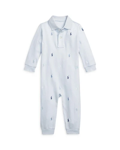 Boys' Polo Pony Soft Cotton Coverall - Baby