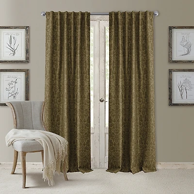 Elrene Home Fashions Antonia Blackout Window Curtain Panel, 52 x 84