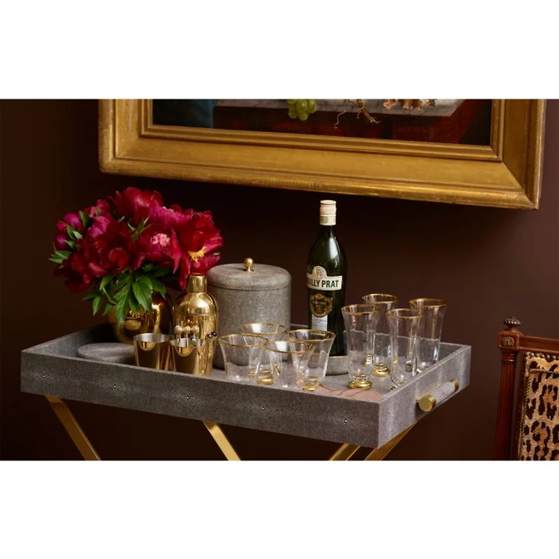 Shagreen Lidded Ice Bucket