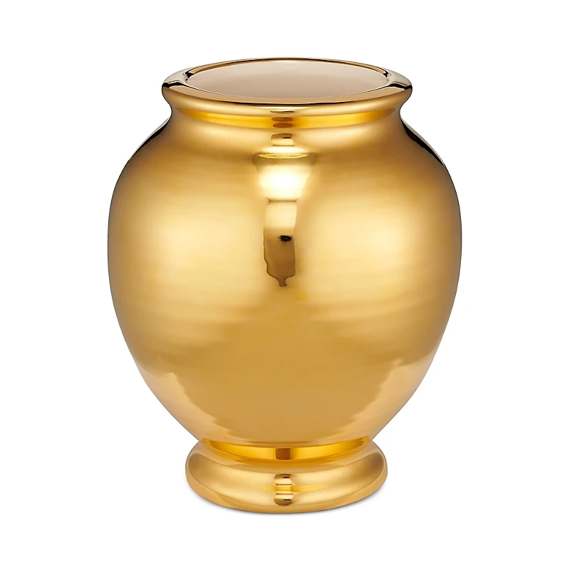 Aerin Siena Small Vase, Gold