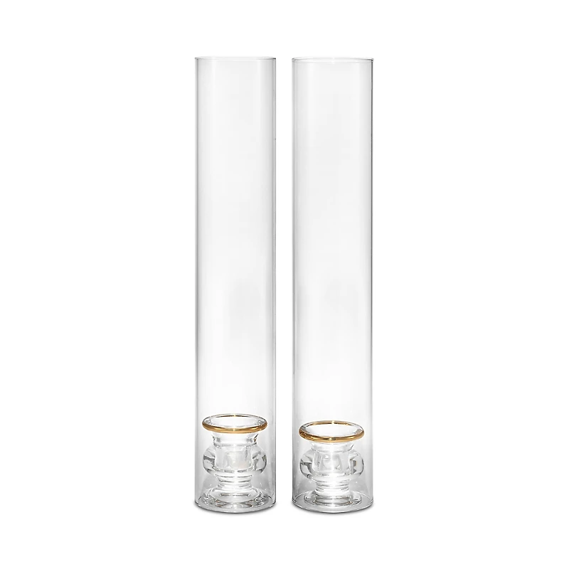 Aerin Sancia Taper Holder with Sleeve, Set of 2