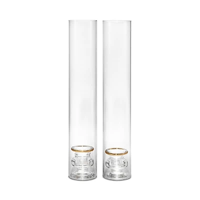 Aerin Sancia Taper Holder with Sleeve, Set of 2