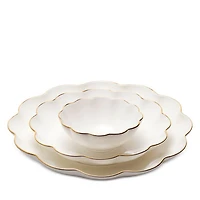 Scalloped Nesting Serving Dishes, Set of 3