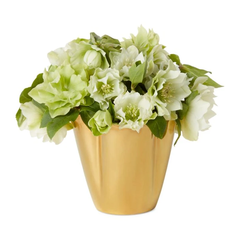 Gilded Clover Small Vase