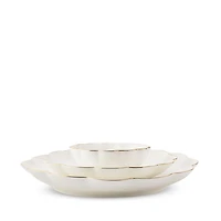 Scalloped Nesting Serving Dishes, Set of 3
