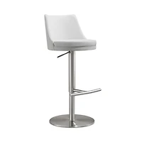 Reagan Performance Faux Leather Adjustable Stool